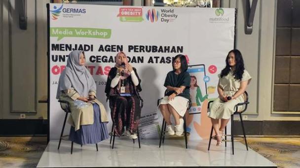 Media Workshop “Menjadi Agen Perubahan untuk Cegah dan Atasi Obesitas” di Jakarta,Senin (4/3/24) 