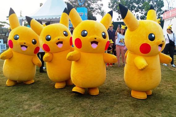 Penampakan Pikachu yang menggemaskan pengunjung