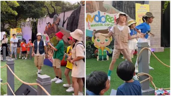 Berkolaborasi dengan Mydoremi menyajikan pertunjukan musikal anak