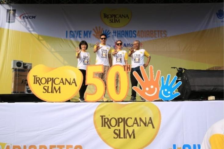 50 tahun Tropicana Slim, ajak kita semua hidup sehat. Foto: Ist