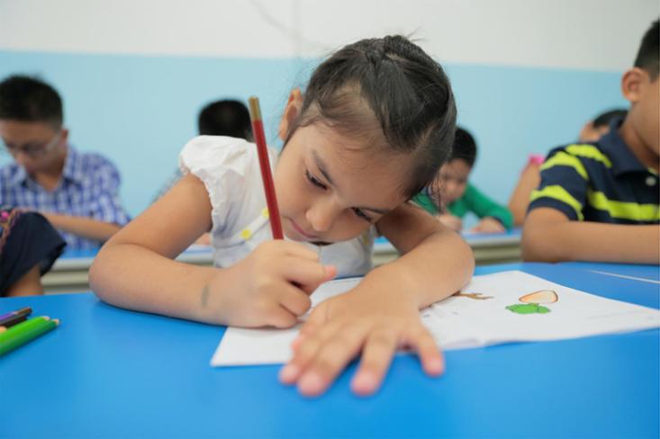 Program Kumon dirancang untuk memberi anak-anak kesempatan belajar ritme mereka sendiri. Foto: Ist