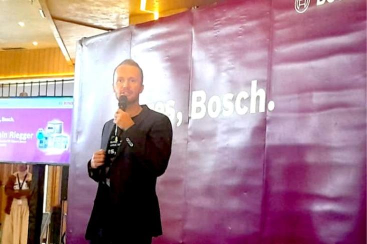 Pirmin Riegger, Managing Director Bosch Indonesia dalam peluncuran kampanye #BeresBosch. Foto: Novi