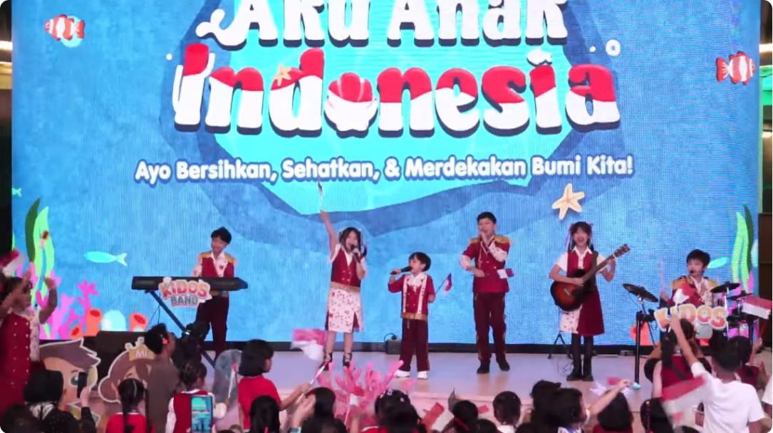 Penampilan perdana Kidos Band x Arrasya membawakan lagu Aku Anak Indonesia