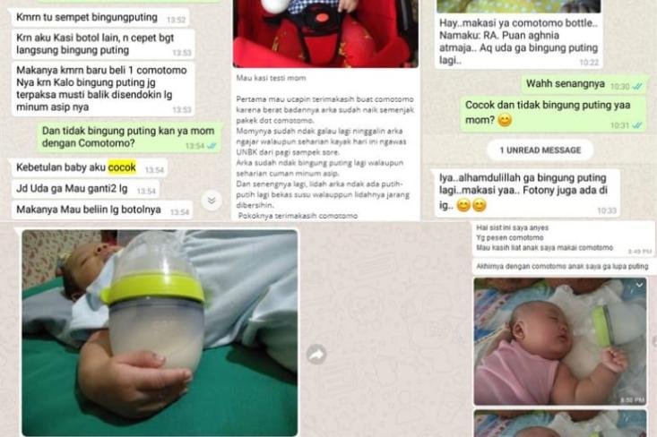 Testimoni dari para ibu. Foto: Ist
