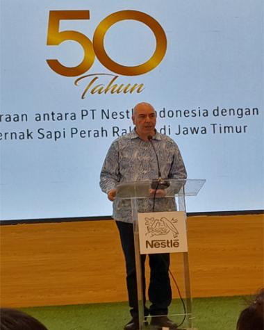 Georgios Badaro, Presiden Direktur PT Nestle Indonesia. Foto: Novi