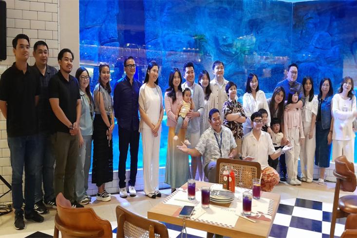 Para tamu yang hadir saat soft opening Ciao Gio Pizzeria, Jakarta Aquarium Safari. Foto: Novi