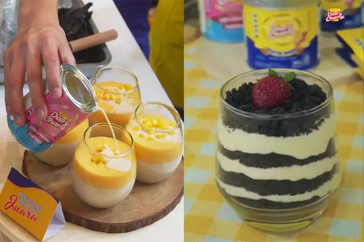 Melalui Dairy Champ Kental Manis dan susu evaporasi, pelaku UMKM dapat berkreasi. Foto: Ist
