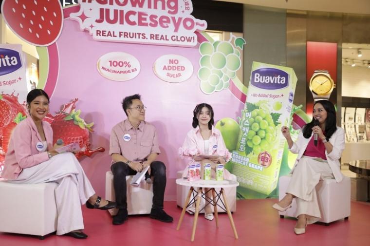 Konferensi pers Buavita #GlowingJUICEseyo