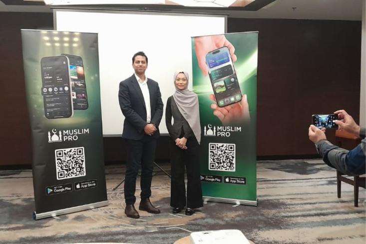 Nafees Khundker, CEO dan Siti Zahidah, Public Relations Manager Muslim Pro. Foto: Novi