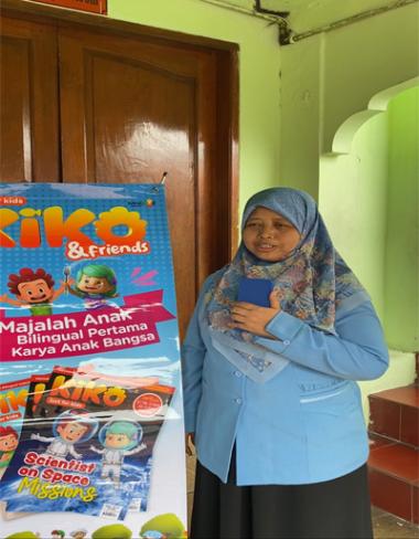 Ibu Wahyuni, Guru Kelas 3B SDN Menteng 01 Pagi, Jakarta Pusat. Foto: Kiki Salwa