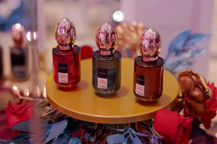 Scarlett The Golden Scents Perfume: Desert Lumina, Safa Ather, dan Sahara Mirage. Foto: Ist