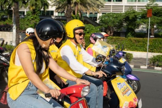 Kak Kev pimpin konvoi Ladies Flower Ride