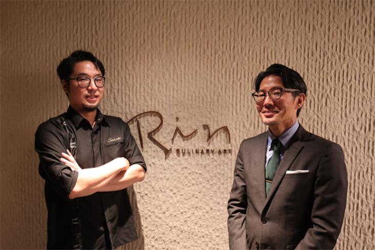 Ki-ka: Chef Yohhei Sasaki dan Ken Kuwako sebagai General Manager Rin Culinary Art. Foto: Ist