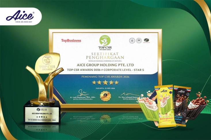 Aice satu-satunya merek es krim peraih TOP CSR Awards 6 tahun berturut. Foto: Ist