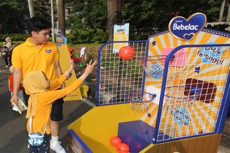 Area bermain basket untuk melatih fisik serta motorik anak-anak yang aktif. Foto: Ist
