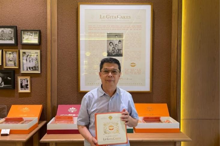 Djohan Halim, pemilik Le Gita Cakes yang berdiri sejak 1972. Foto: Ist