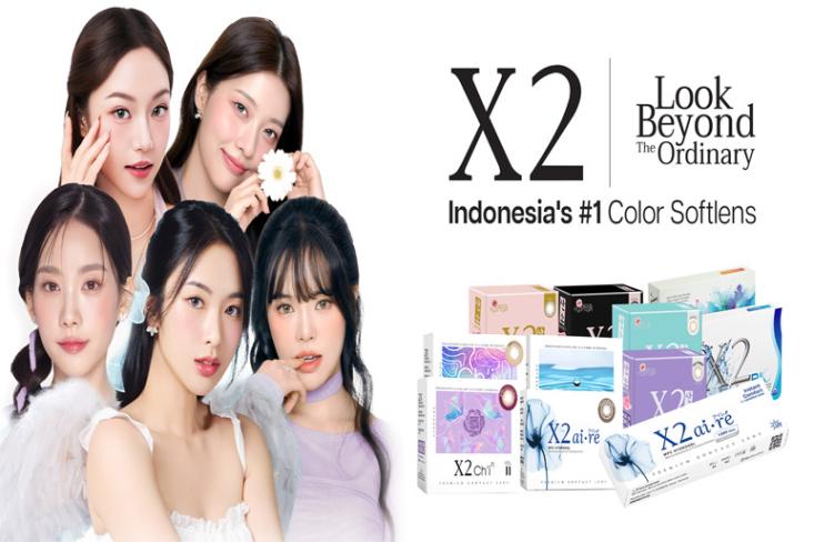 X2 menghadirkan berbagai pilihan contact lens yang dirancang untuk beragam kebutuhan mata. Foto: Ist
