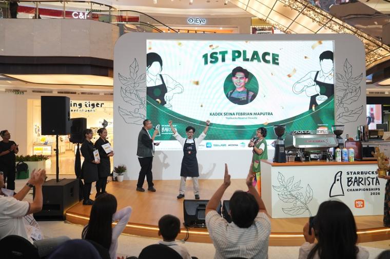 Ekspresi bahagia Seina saat dinobatkan sebagai pemenang SBC 2026