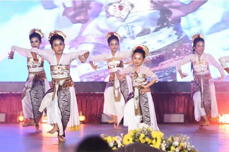 Penampilan tari Hyang Sukma Ayu bersama kelompok tari Naluri Manca. Foto: Ist