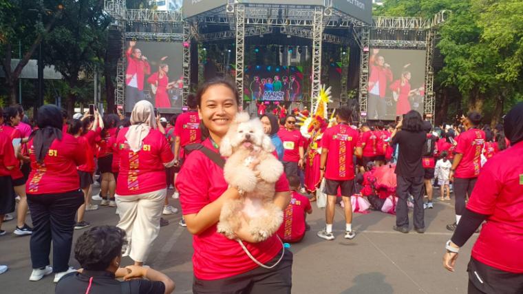 Salah satu peserta Fun Walk with Pet